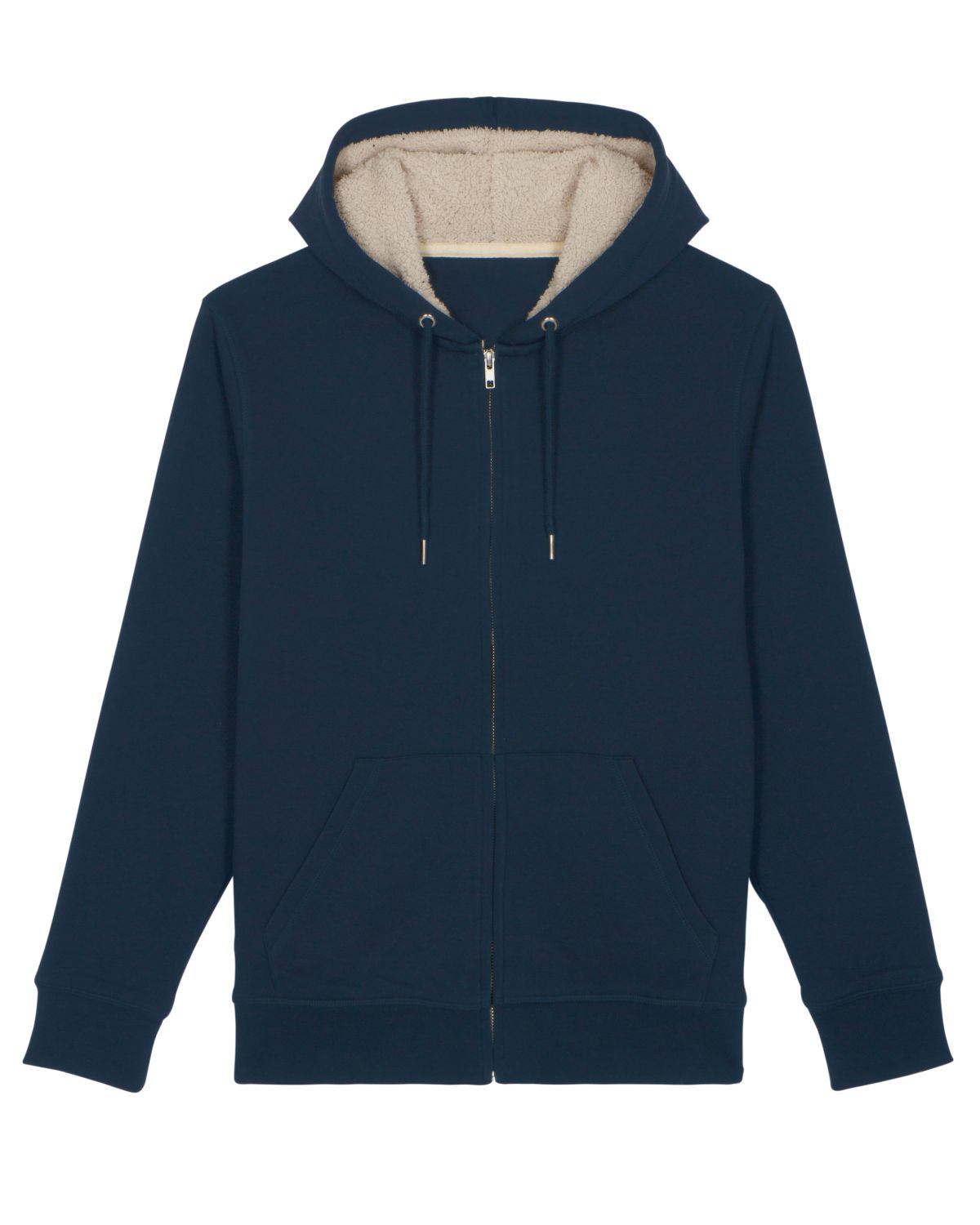 Le sweat-shirt zippé capuche unisexe doublé en sherpa - Warmer Sherpa