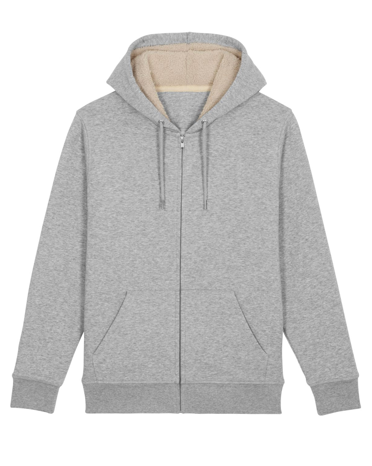 Le sweat-shirt zippé capuche unisexe doublé en sherpa - Warmer Sherpa
