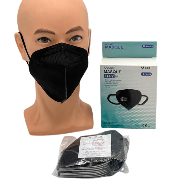 Masques FFP2 NR Noir - La Boîte De 10