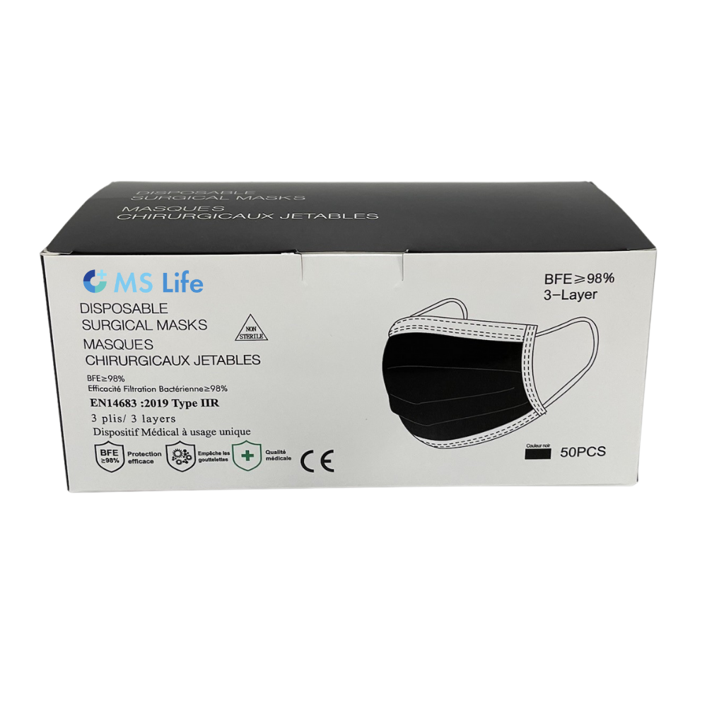 French Type IIR Elastic Masks - Ms Life - The Box Of 50 Masks