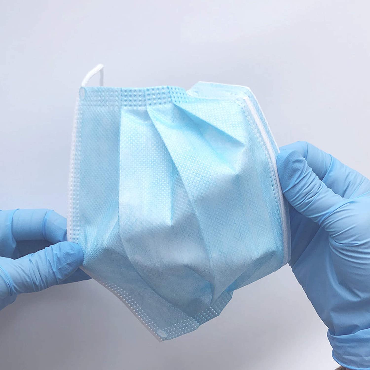 Masques À Élastique Type IIR - Bleu - Lyncmed -la Boîte De 50 Masques