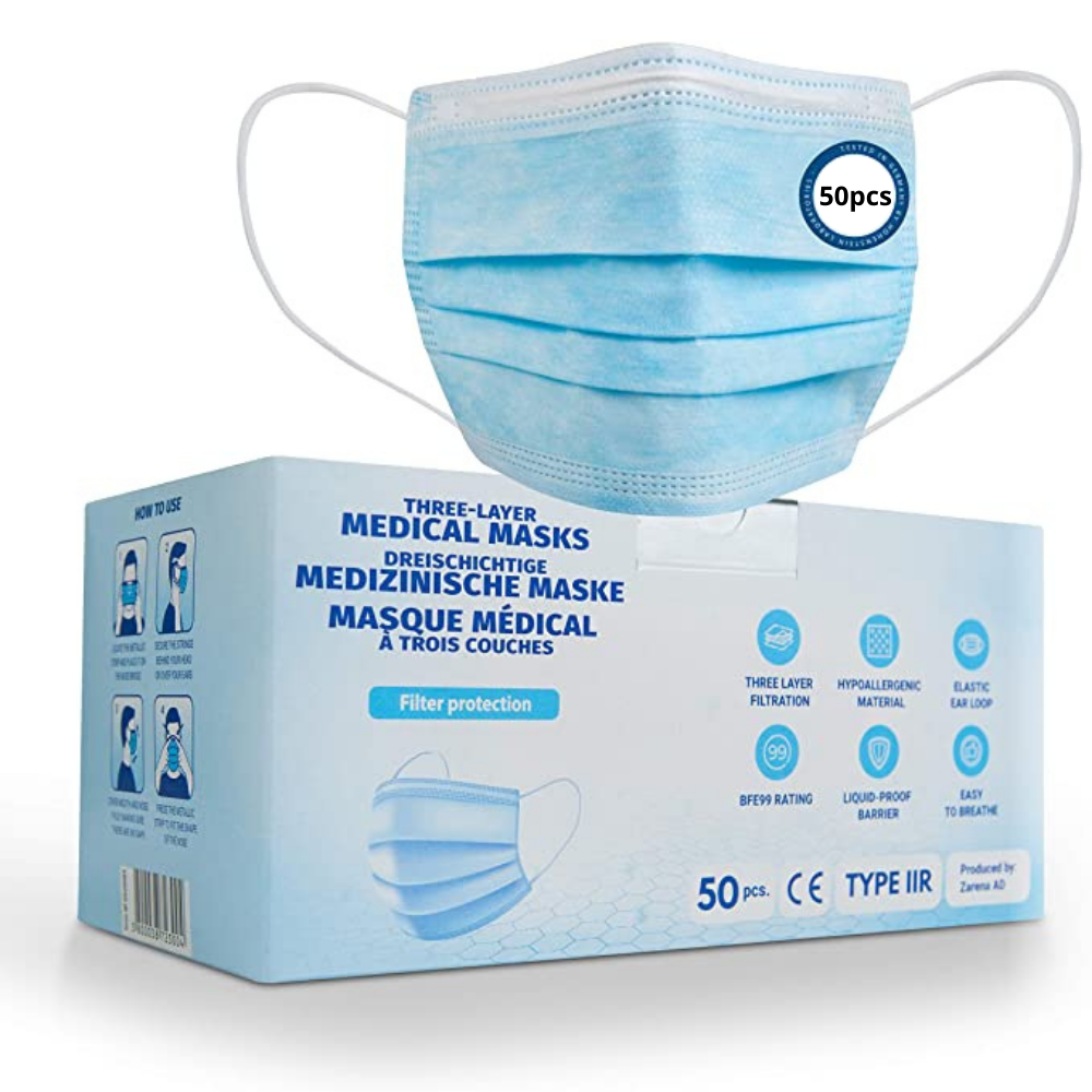 Chirurgisch masker Type IIR - Zarena - Doos met 50 maskers