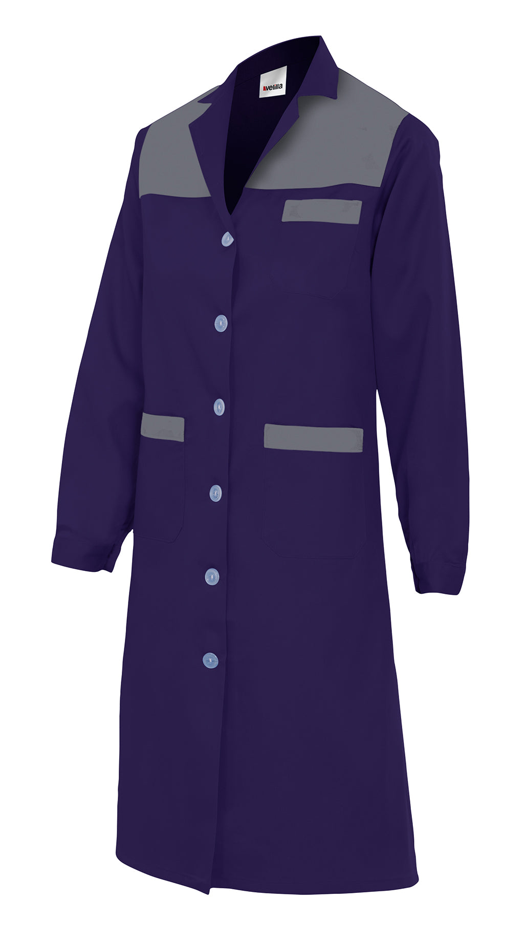WOMEN'S NAVY BLUE LS BLOUSE