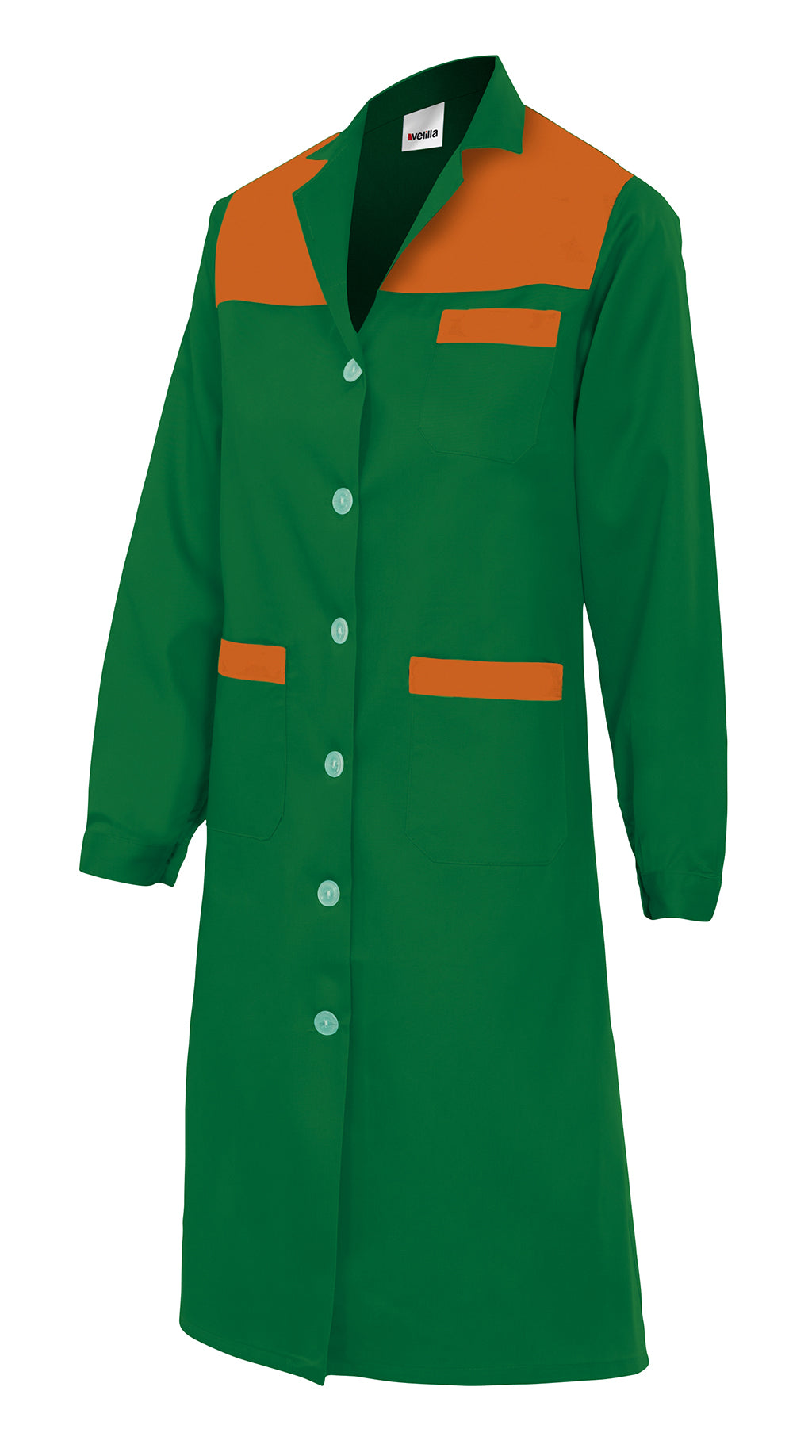 GREEN WOMEN'S LS BLOUSE