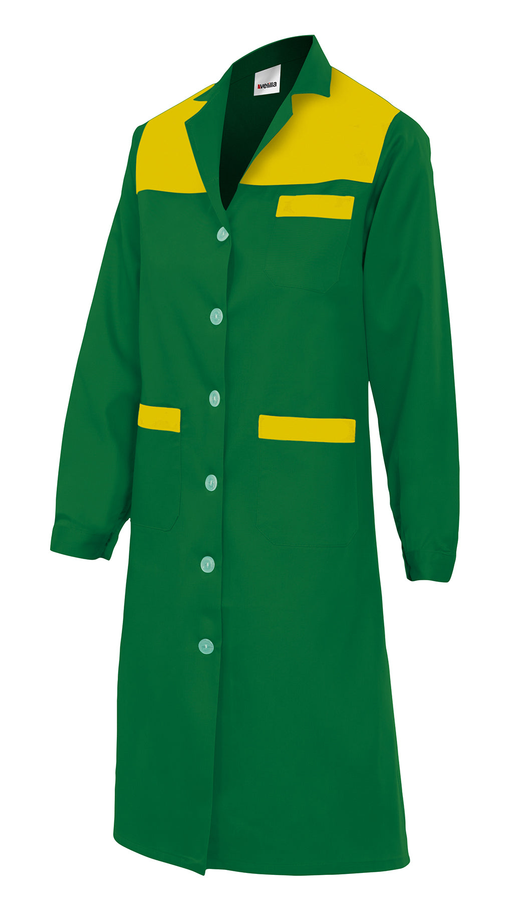 GREEN WOMEN'S LS BLOUSE