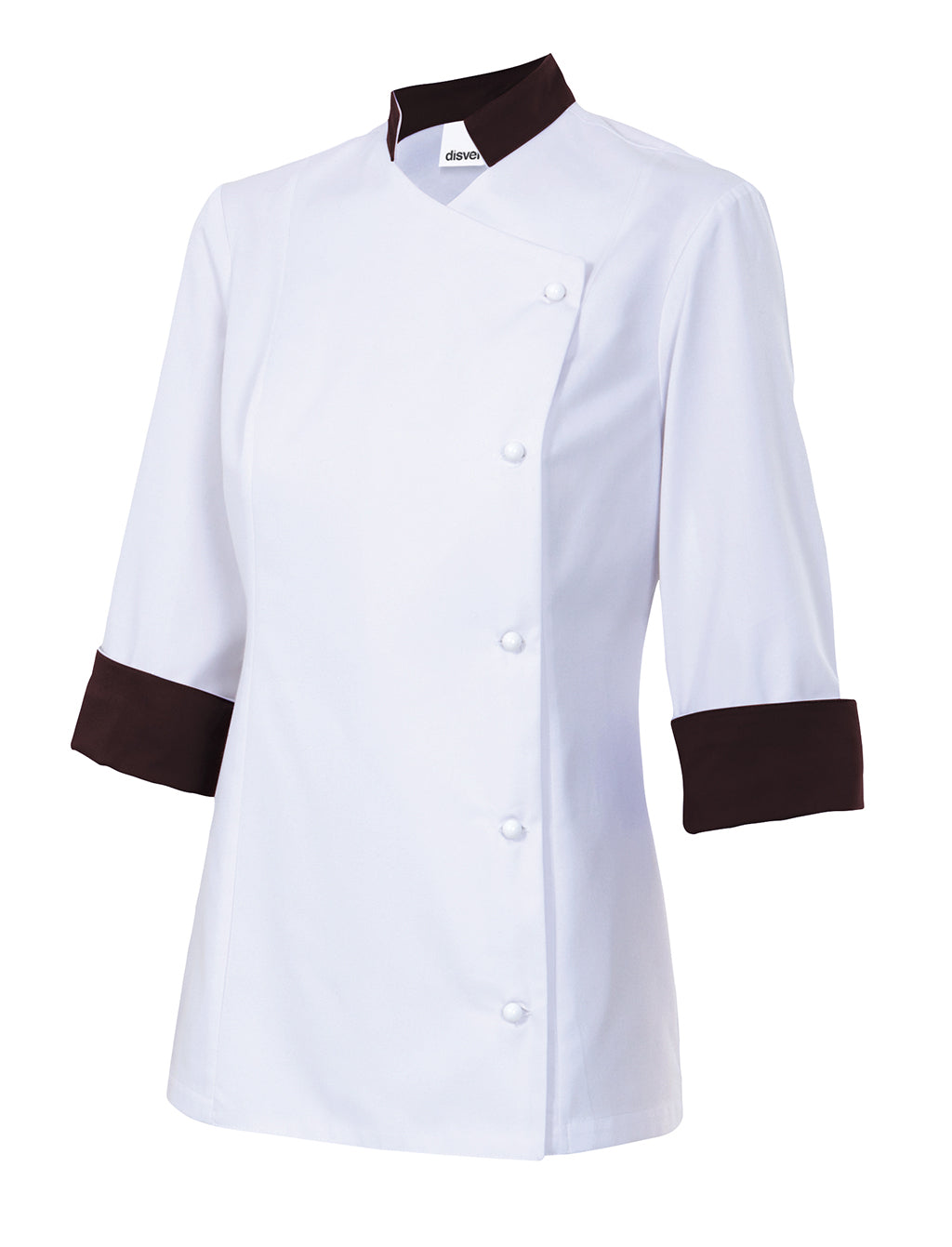 VESTE CUISINE ML FEMME BLANC