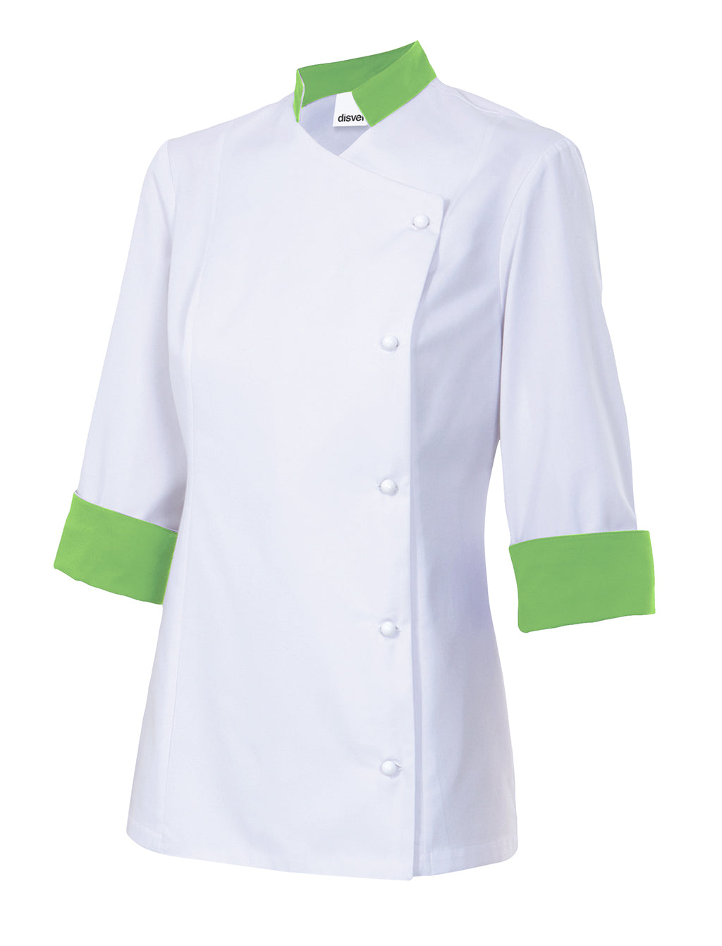 VESTE CUISINE ML FEMME BLANC