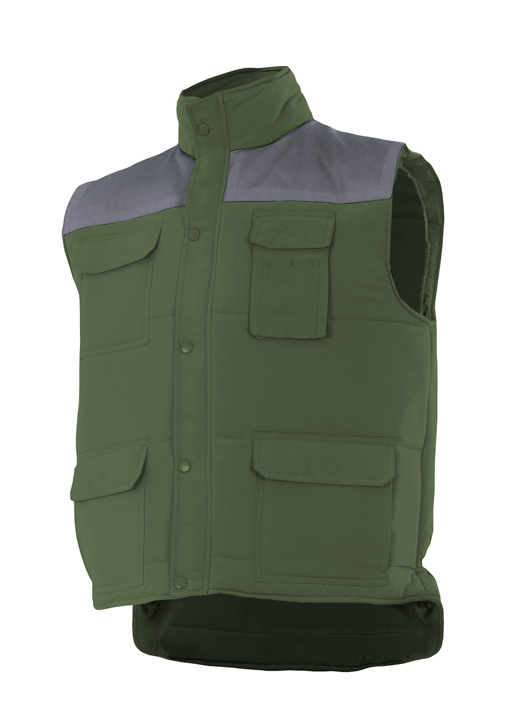 GILET MATELASSÉ VERT CHASSEUR