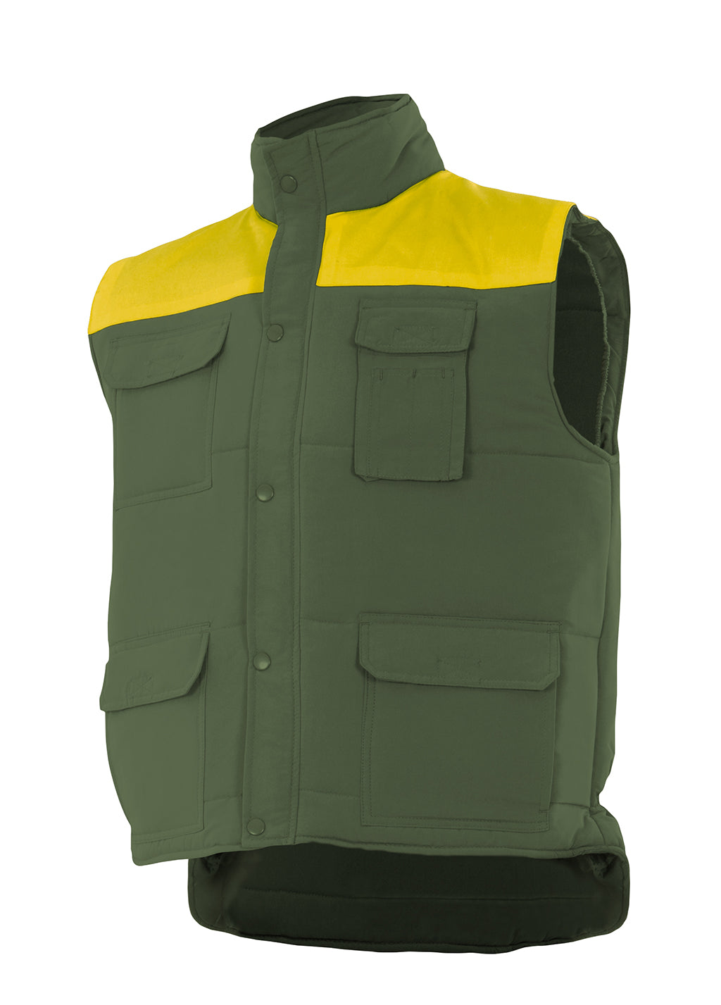 GILET MATELASSÉ VERT CHASSEUR