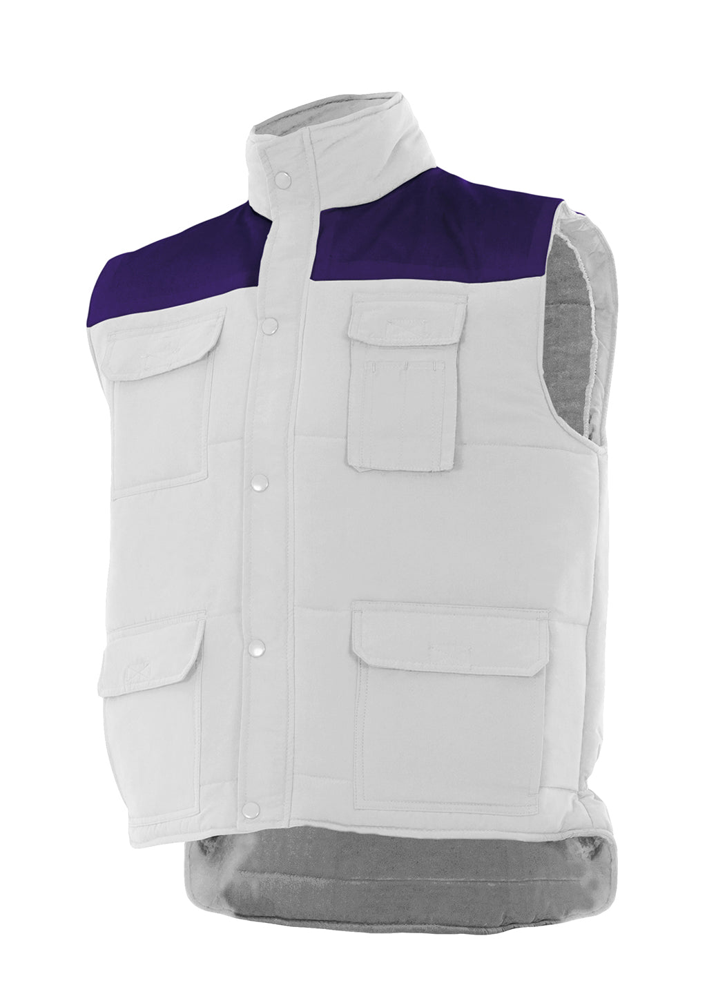 GILET MATELASSÉ BLANC