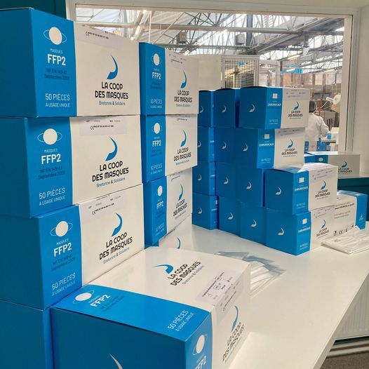 La Coop des masks FFP2 Bec de Canard - CE EN149 - Frans masker - 1 doos van 50 maskers - Bevat geen grafeen