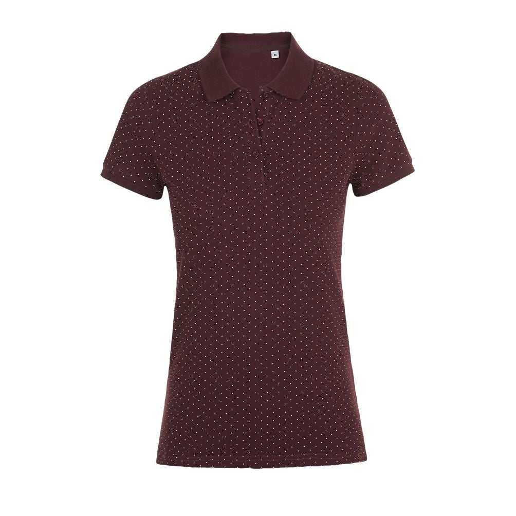 SOL'S BRANDY WOMEN - POLKA DOT POLO SHIRT