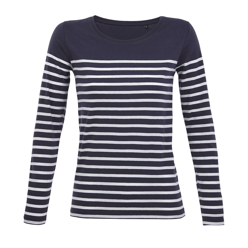 SOL'S MATELOT LSL WOMEN - WOMEN'S LONG-SLEEVED STRIPED T-SHIRT