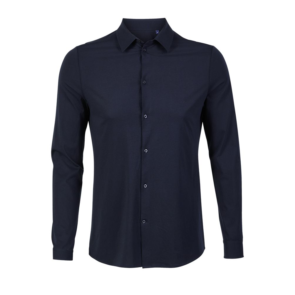 NEOBLU BALTHAZAR HEREN - GEMERCERISEERD JERSEY OVERHEMD