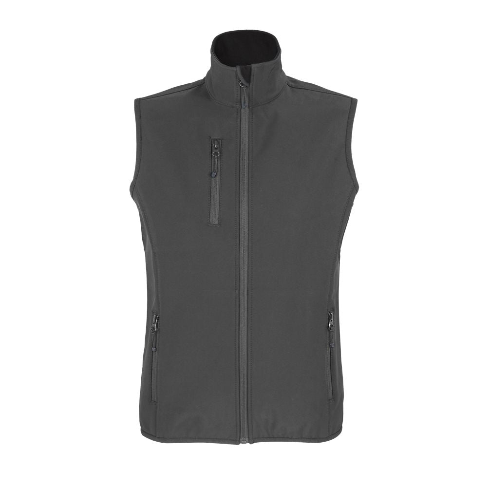 SOL'S FALCON BW WOMEN - SLEEVELESS SOFTSHELL ZIPPED JACKET