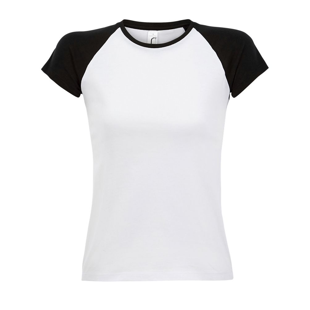 SOL'S MILKY - WOMEN'S TWO-TONE TEE-SHIRT WITH RAGLAN SLEEVES