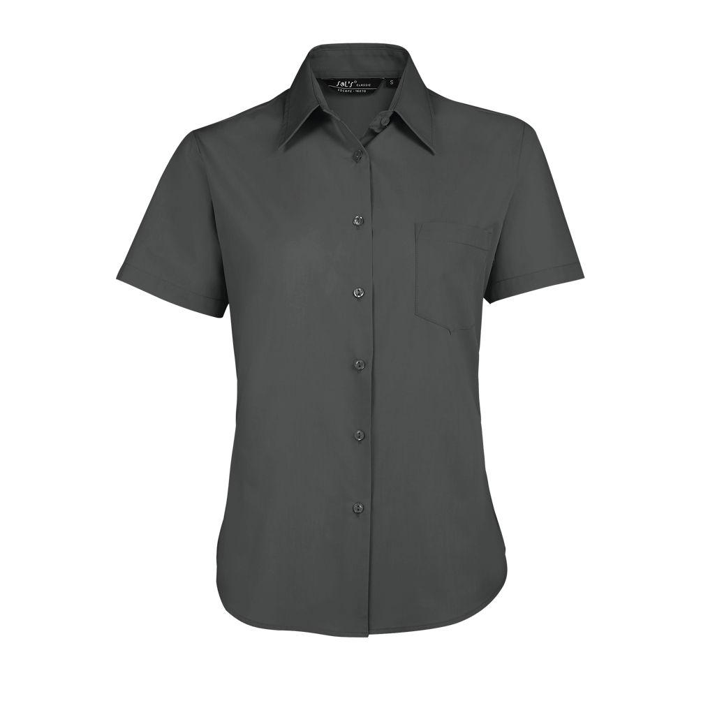 SOL'S ESCAPE - WOMEN'S SHORT SLEEVE POPLIN SHIRT