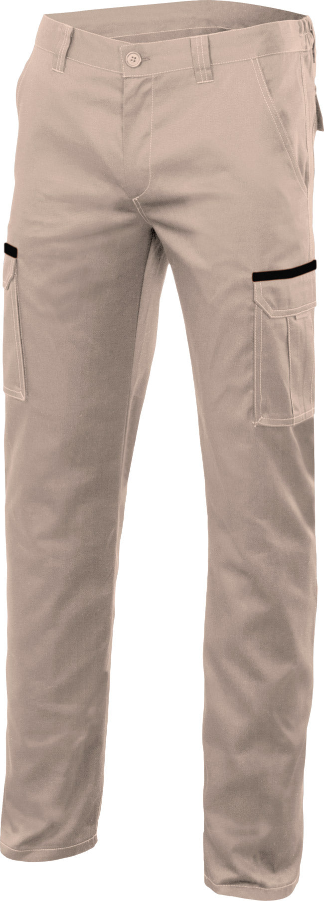 SAND BEIGE STRETCH TROUSERS