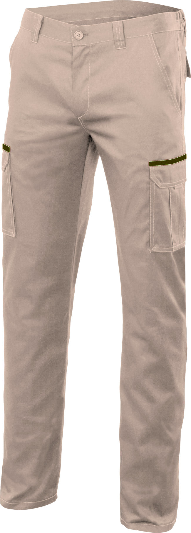 SAND BEIGE STRETCH TROUSERS