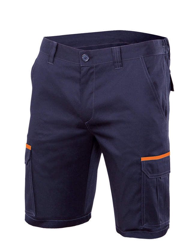NAVY BLUE STRETCH BERMUDA SHORTS