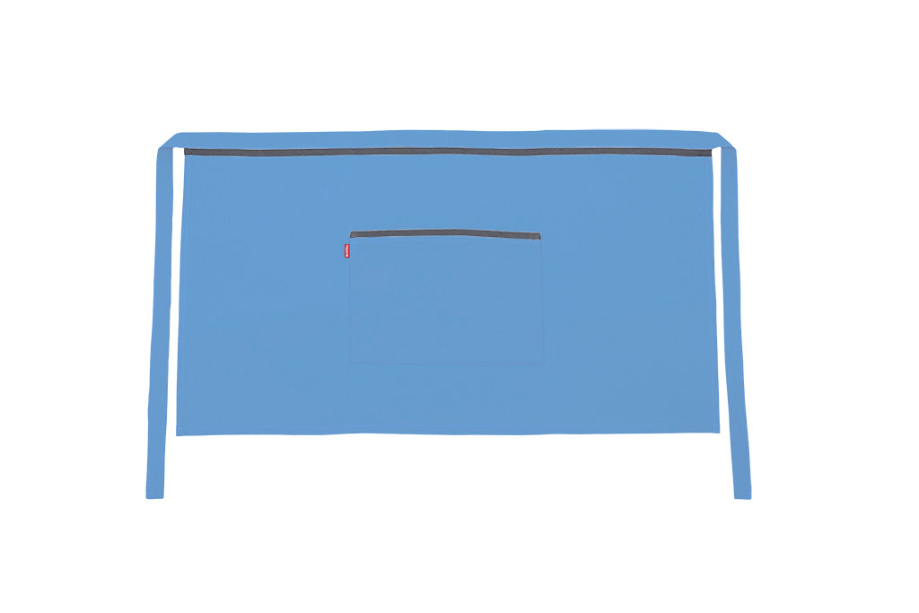 TABLIER COURT BLEU CIEL