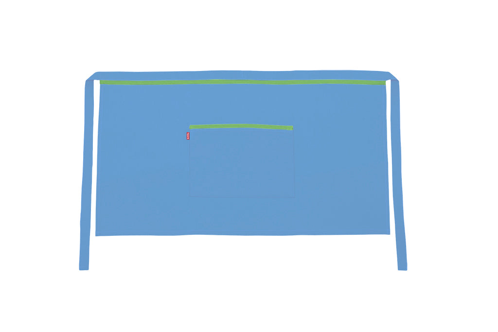 TABLIER COURT BLEU CIEL