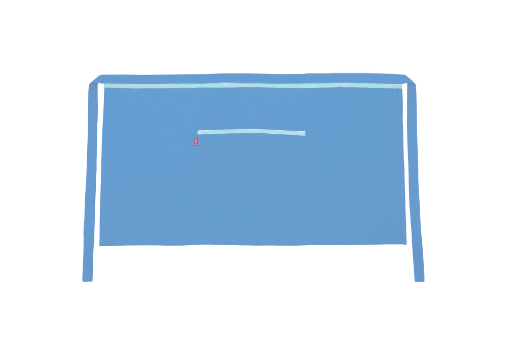 TABLIER COURT BLEU CIEL