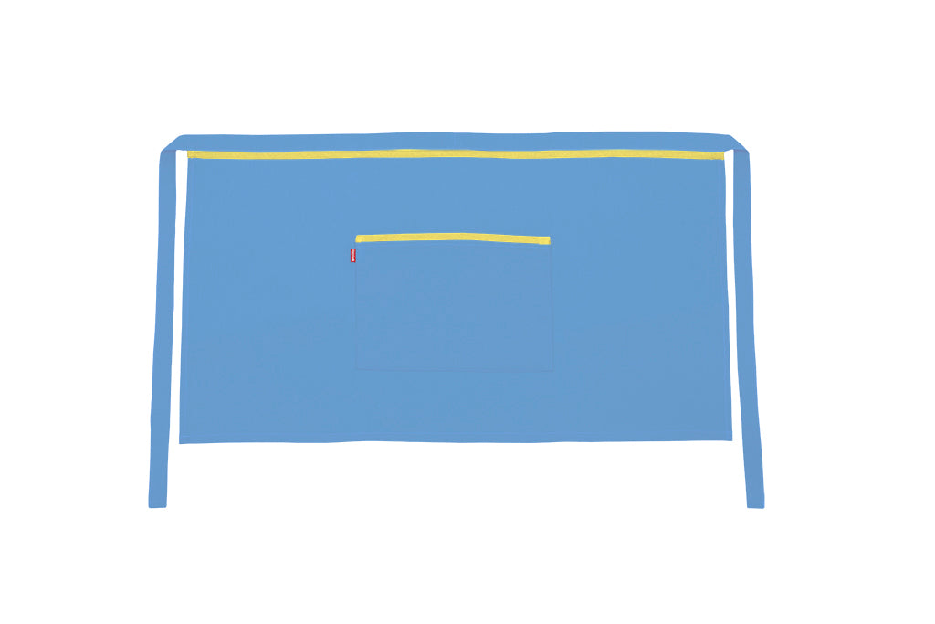 TABLIER COURT BLEU CIEL