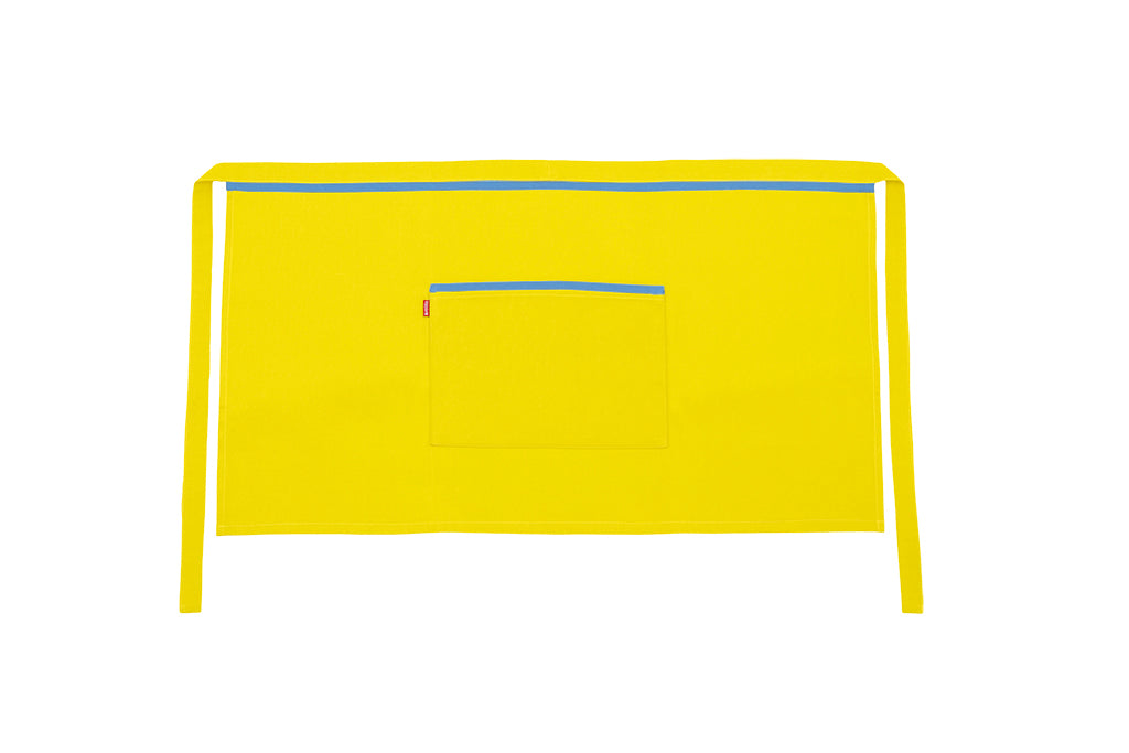 TABLIER COURT JAUNE FLUO