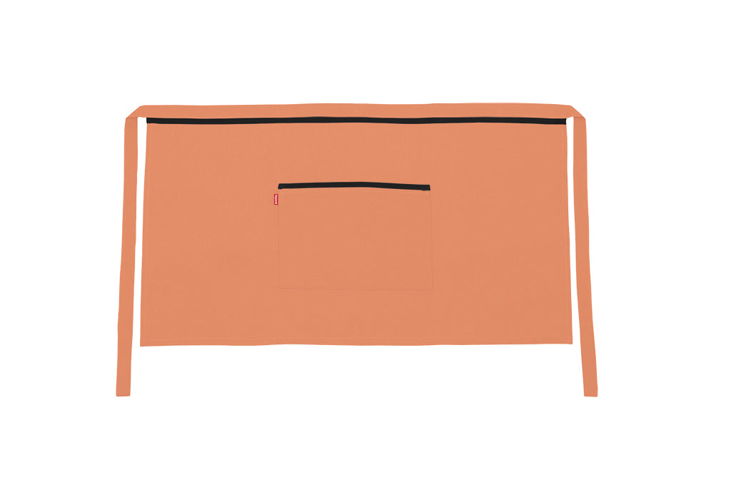 TABLIER COURT ORANGE CLAIR