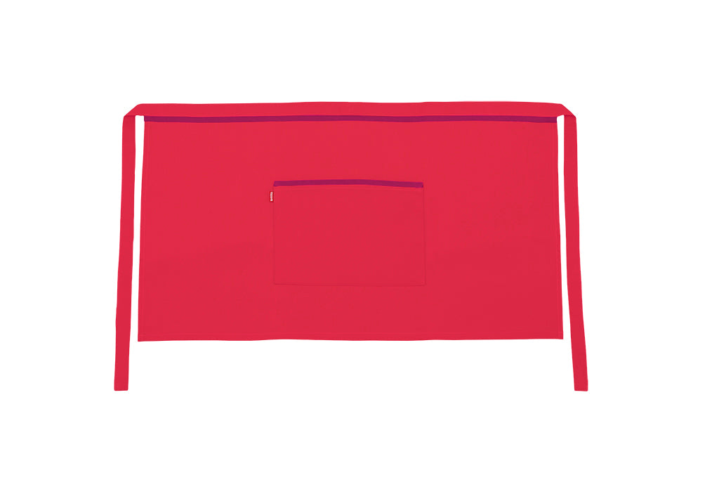 TABLIER COURT ROUGE CORAIL