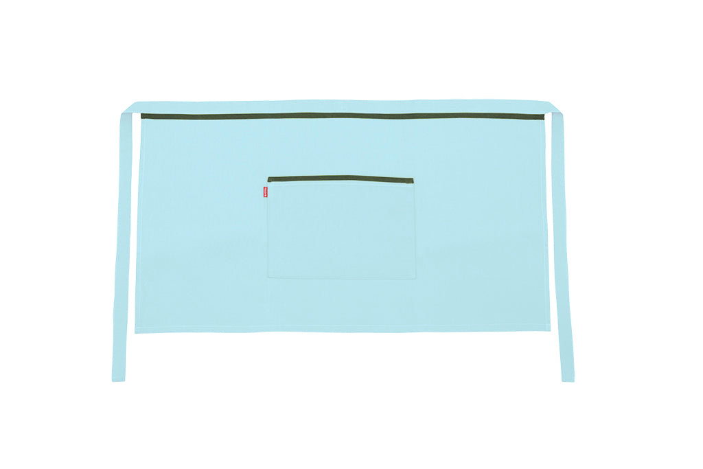 TABLIER COURT TURQUOISE CLAIR
