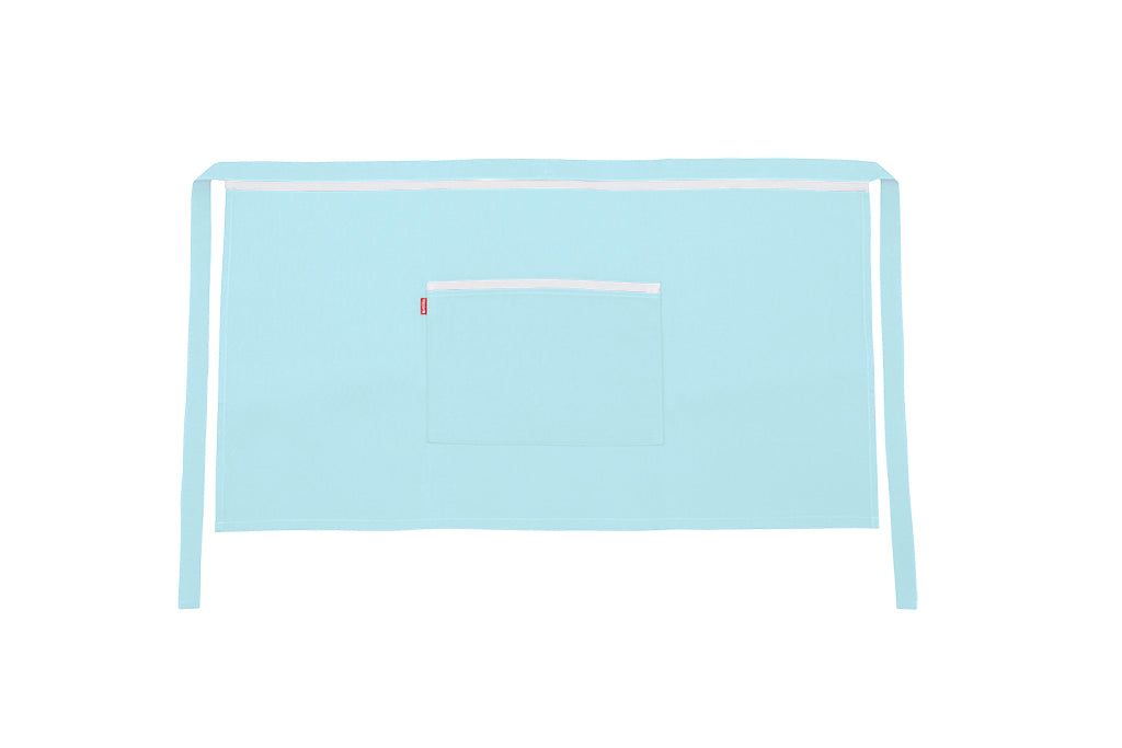 TABLIER COURT TURQUOISE CLAIR