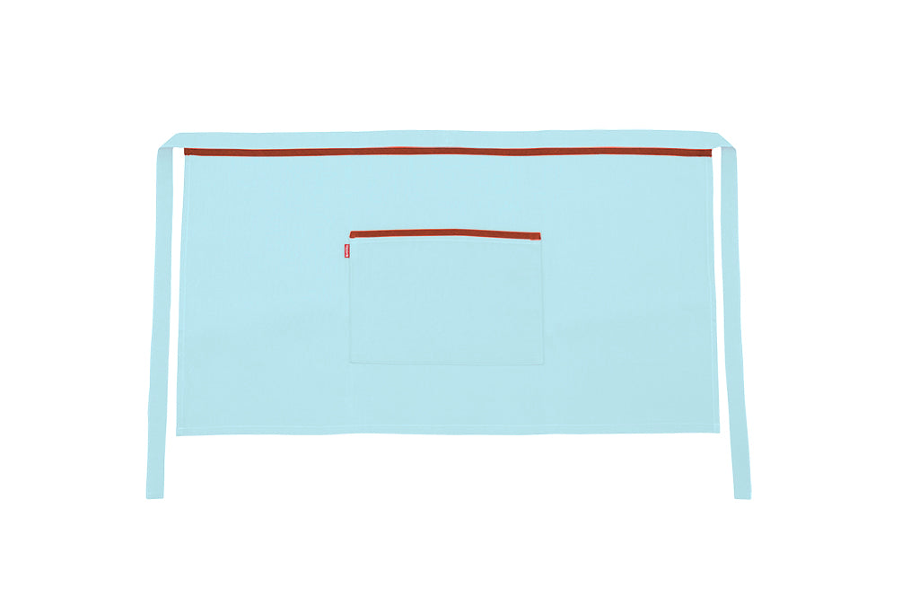 TABLIER COURT TURQUOISE CLAIR