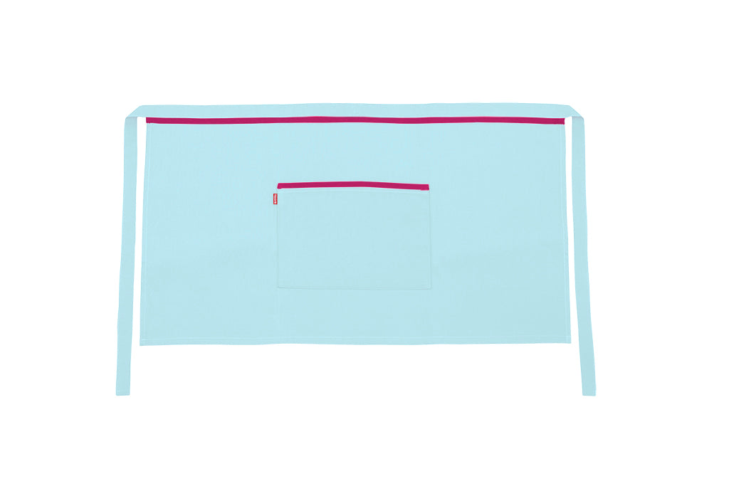TABLIER COURT TURQUOISE CLAIR