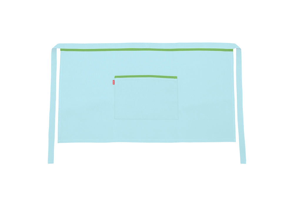 TABLIER COURT TURQUOISE CLAIR
