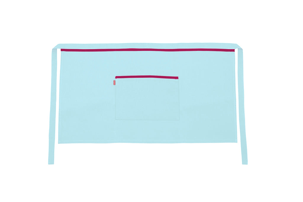 TABLIER COURT TURQUOISE CLAIR