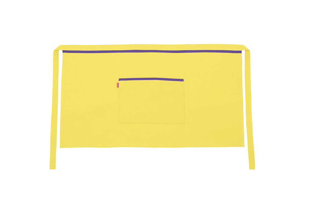 TABLIER COURT JAUNE CLAIR