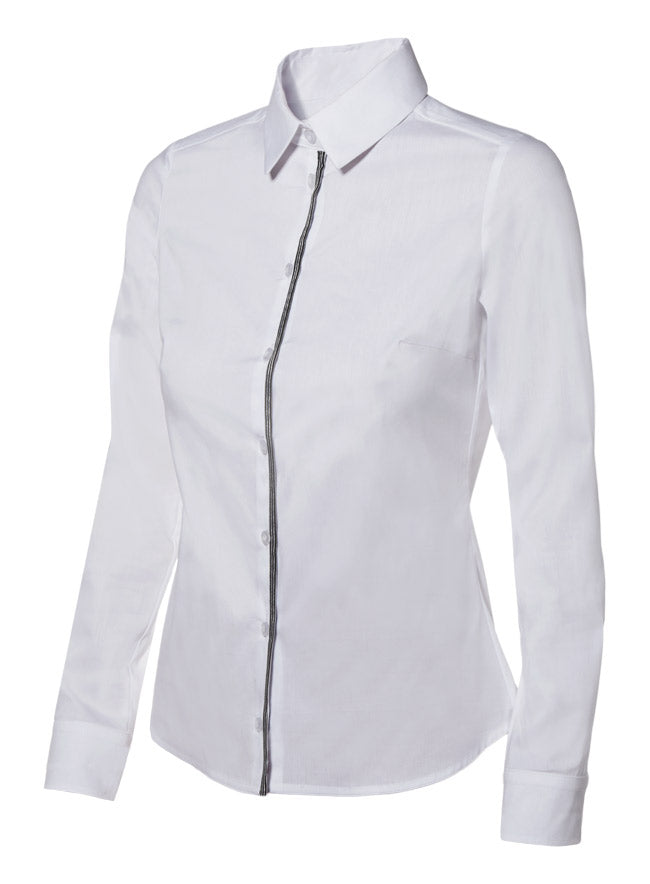 WOMEN'S LS STRETCH SHIRT WHITE