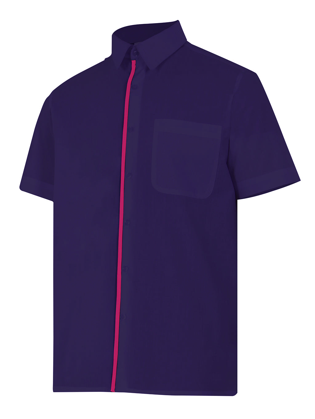 CHEMISE MC BLEU MARINE
