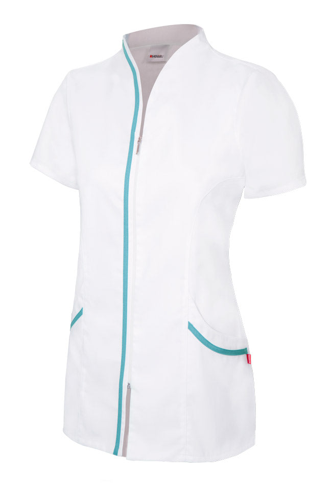 TUNIQUE CRÉMAILLÈRE BLANC