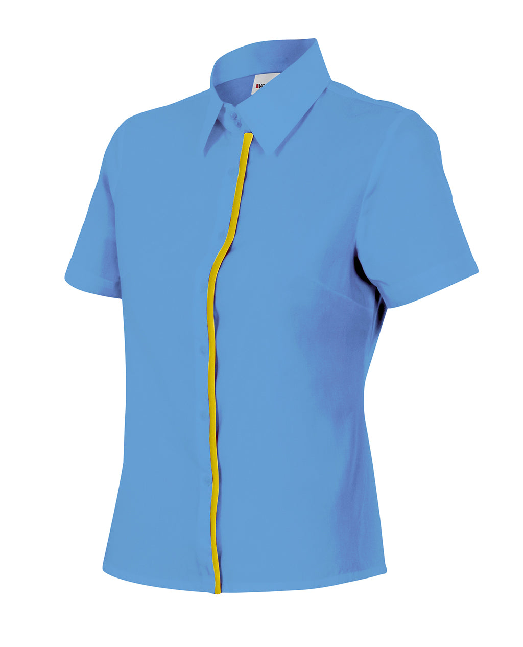 CHEMISE MC FEMME BLEU CIEL