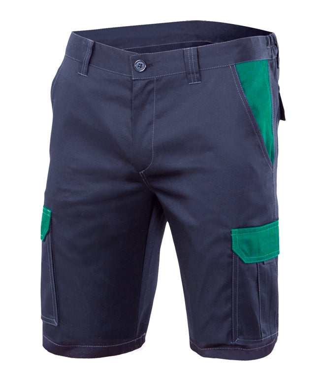 NAVY BLUE STRETCH BERMUDA SHORTS