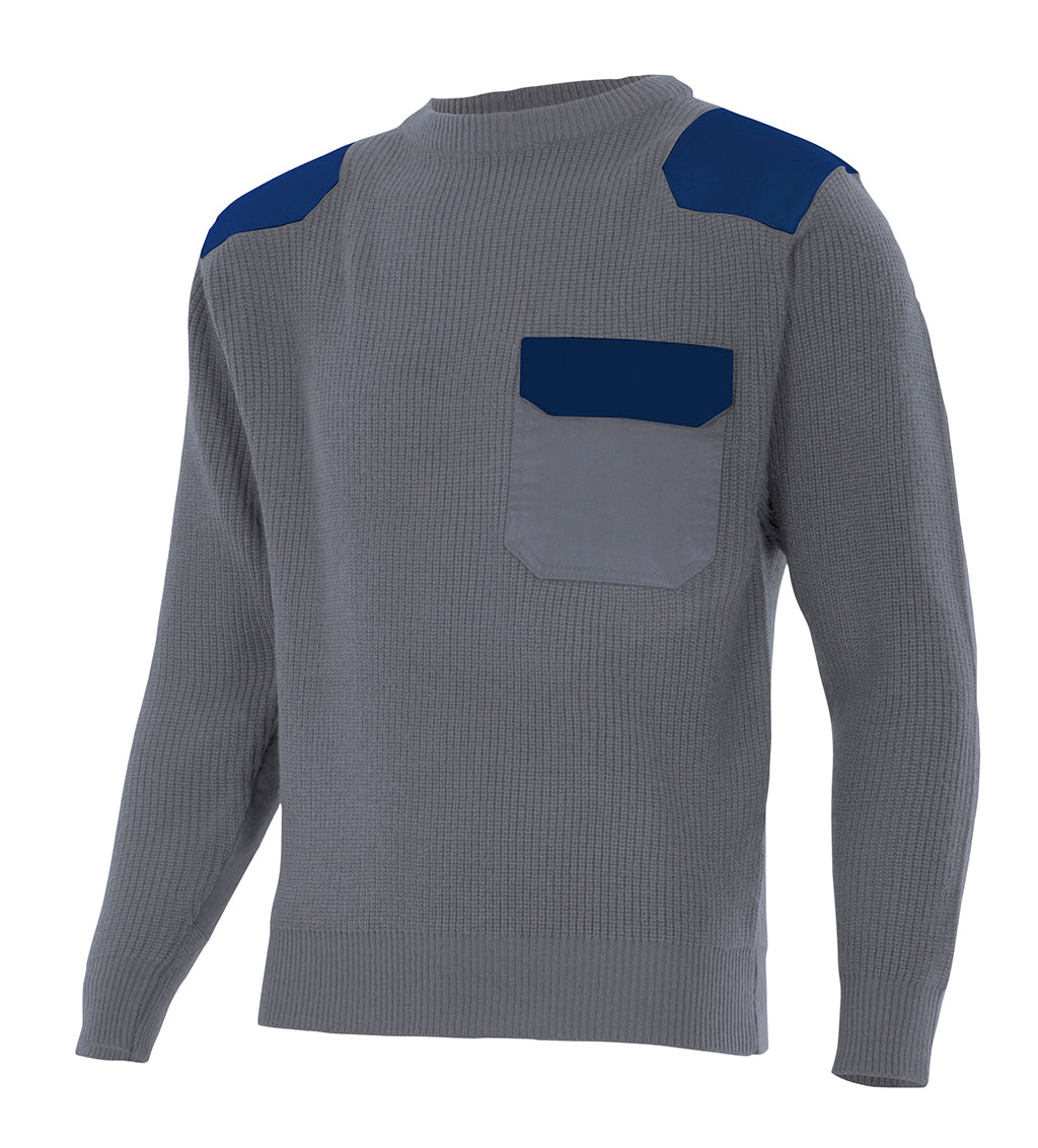 GRAY JERSEY SWEATER
