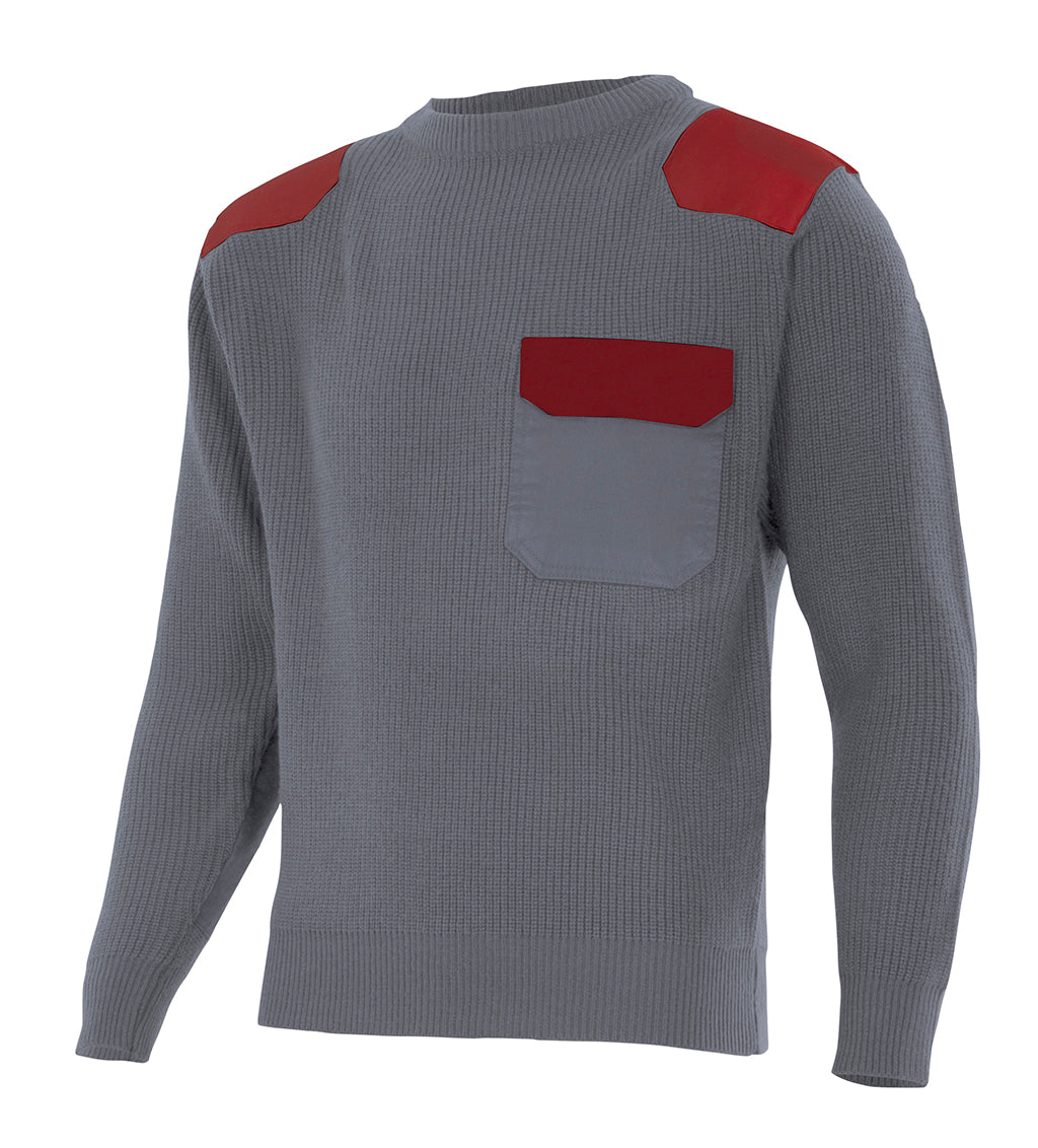 GRAY JERSEY SWEATER