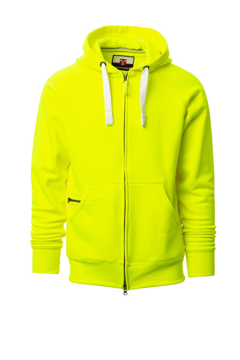 SWEAT-SHIRTS FULL ZIP CON CAPPUCCIO - DALLAS+ FLUO