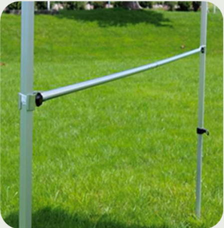 Barre demi-murale en aluminium