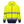 Sweat Hi-Vis bicolore zippé à capuche