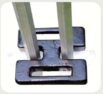 Pied poids pèse 15kg