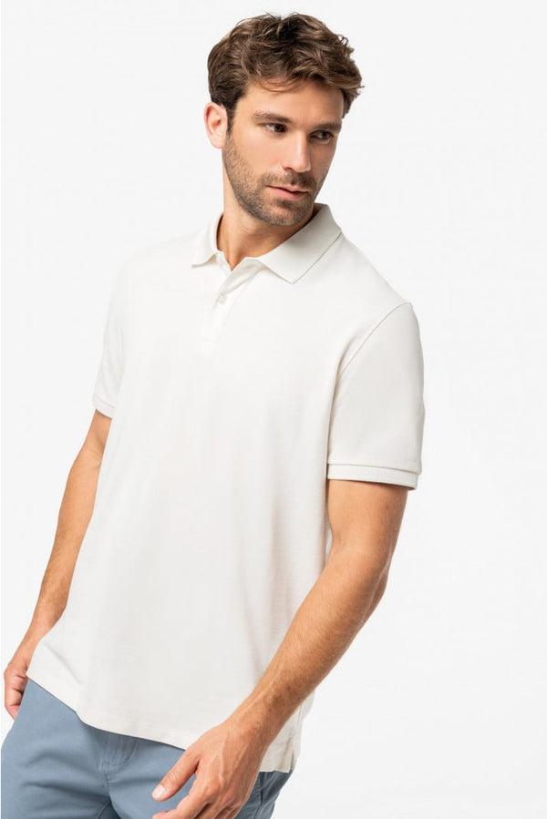 Polo écoresponsable maille piquée homme